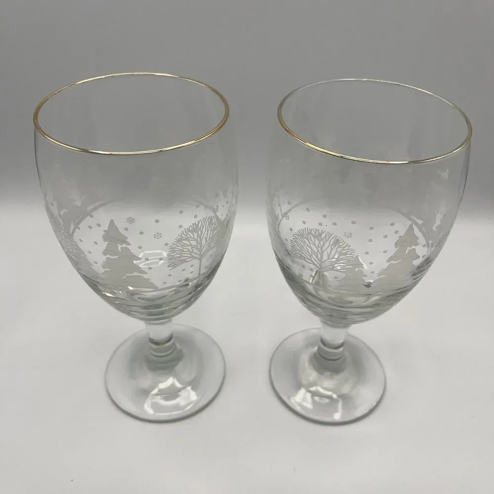 Arby’s Libbey Winter Wonderland Glasses Set Of 2